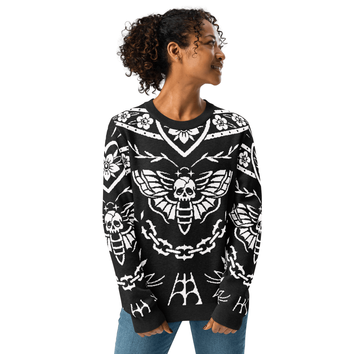 Old School Ink Knit Crewneck Sweater