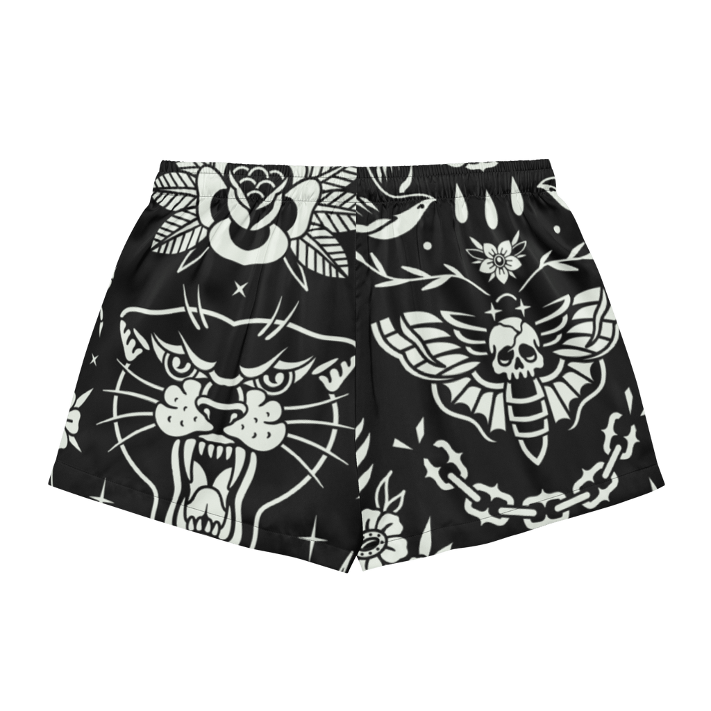 Old School Ink Silky Pajama Shorts