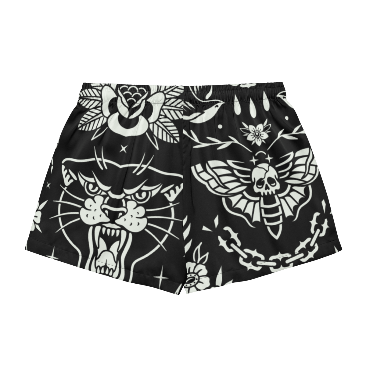 Old School Ink Silky Pajama Shorts