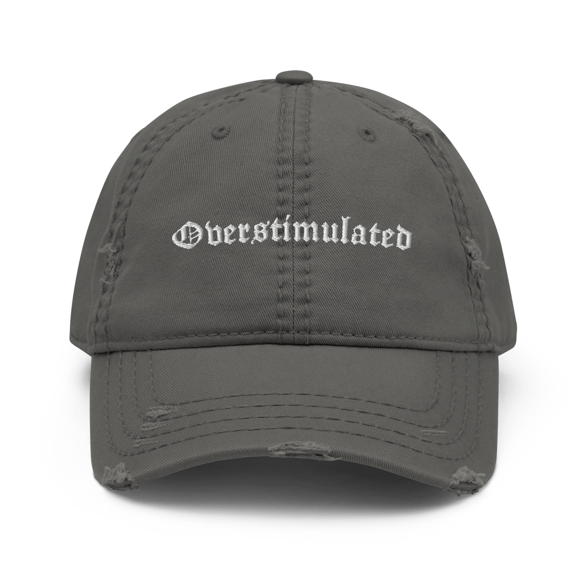 Overstimulated Distressed Dad Hat