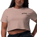 Paranoid Embroidered Crop Top