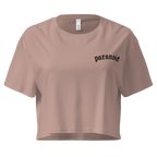 Paranoid Embroidered Crop Top