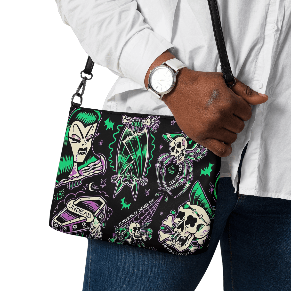 Psychobilly Blast Crossbody Bag
