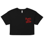 Punk's Not Dead Embroidered Crop Top