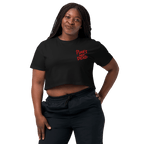 Punk's Not Dead Embroidered Crop Top