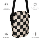 Retro Revival Checkerboard Crossbody Bag