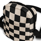 Retro Revival Checkerboard Crossbody Bag