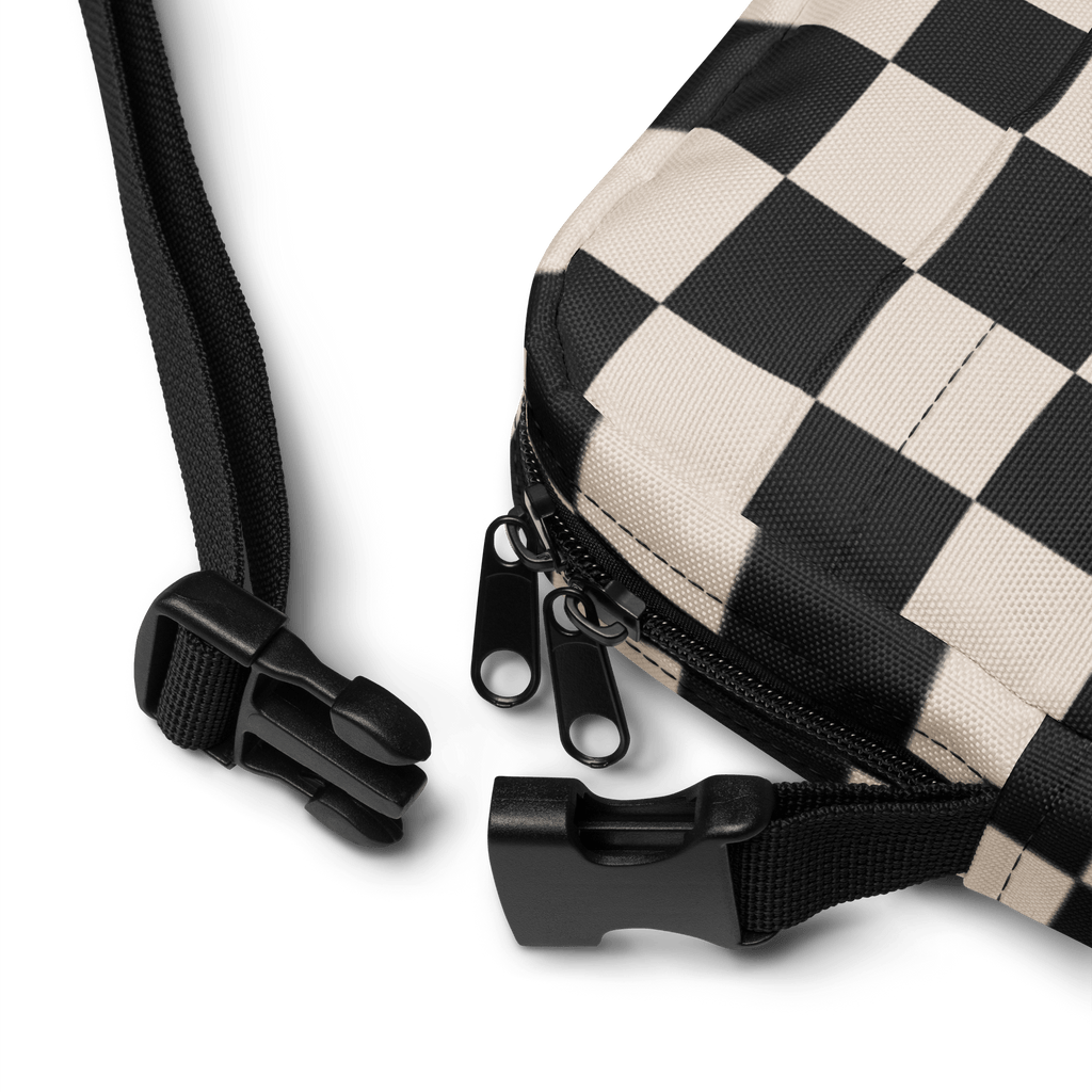Retro Revival Checkerboard Crossbody Bag