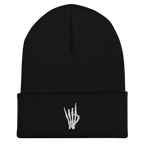 Rock On Skeleton Cuffed Beanie