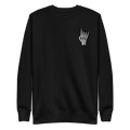 Rock On Skeleton Embroidered Sweatshirt