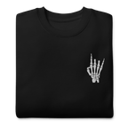 Rock On Skeleton Embroidered Sweatshirt