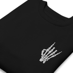 Rock On Skeleton Embroidered Sweatshirt