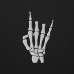 Rock On Skeleton Embroidered Sweatshirt