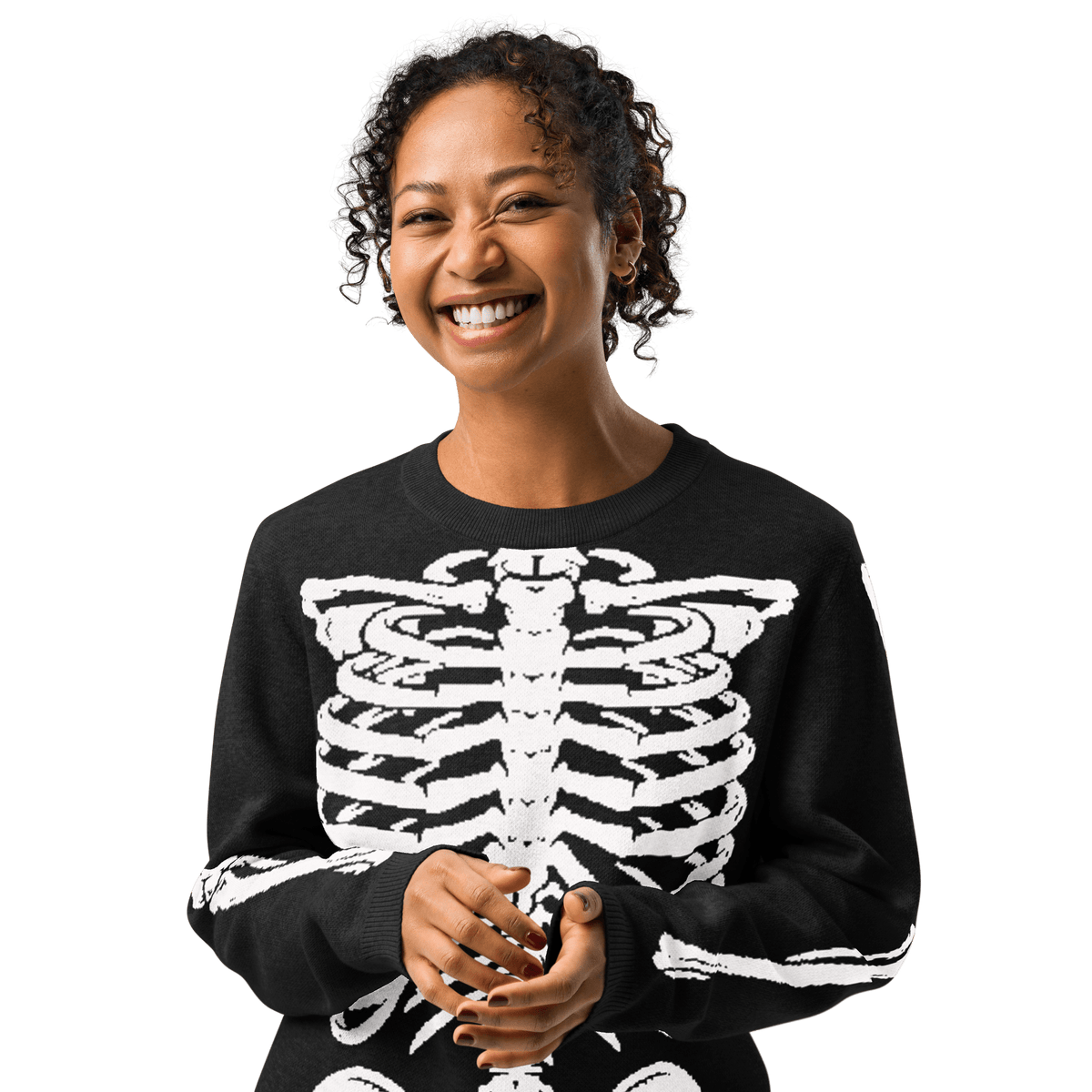 Skeleton Squad Knit Crew Neck Sweater