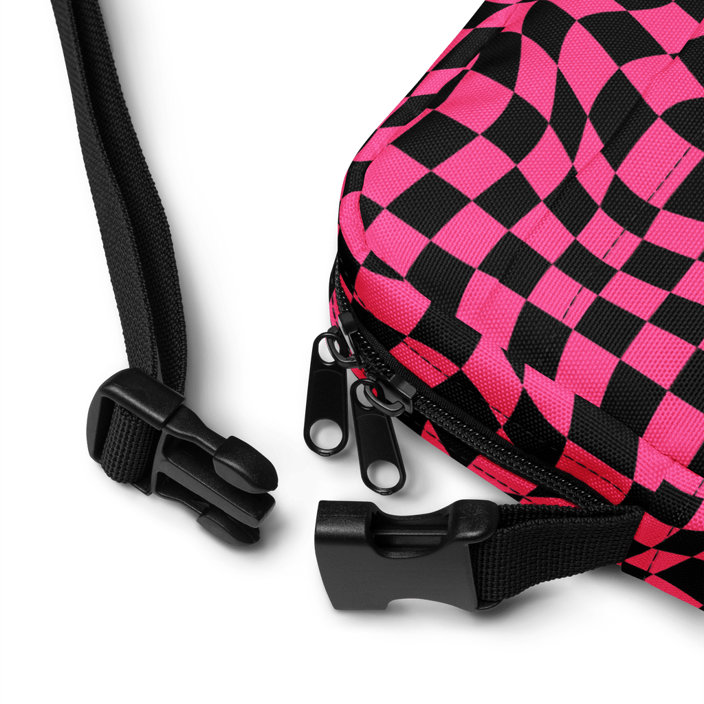 Twisted Tiles Checkerboard Crossbody Bag