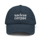Useless Corpse Gothic Distressed Dad Cap