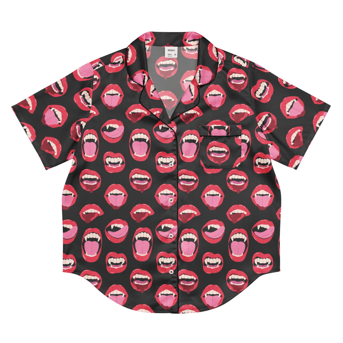 Vampire Kiss Silky Pajama Top