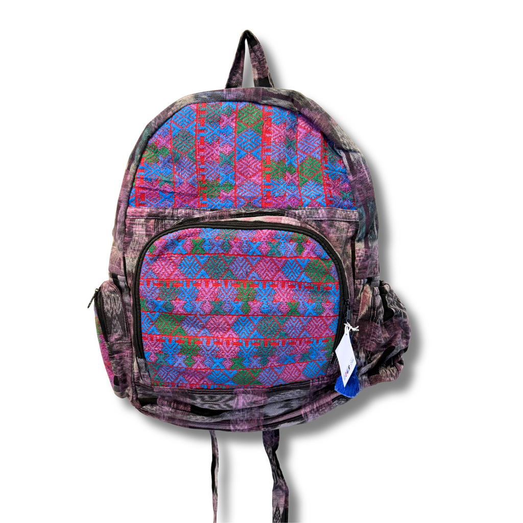 Volcano Huipil Upcycled Textile Backpack - Guatemala